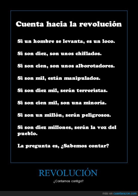 personas,locos,cuenta,contar,15M,revolución